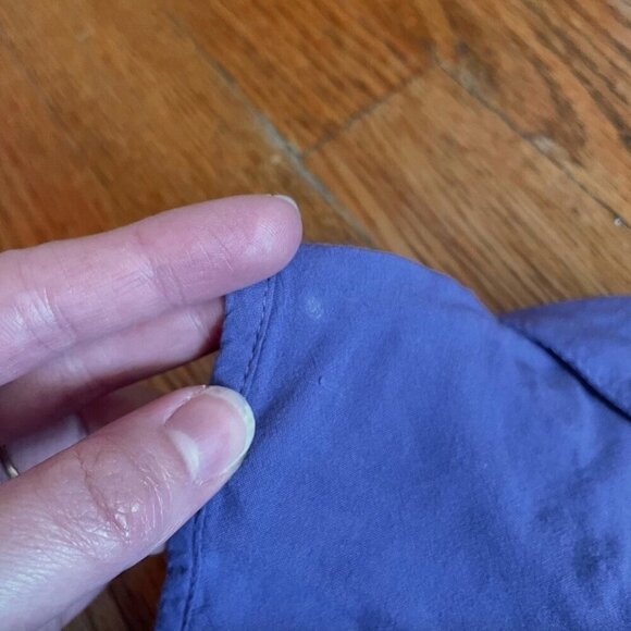 MAURICES Purple Floral Lace Panels Collared Button Down Twee 2012 Tank Blouse - Picture 15 of 15